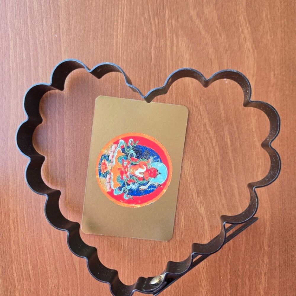 Williams Sonoma Scalloped Heart Pancake Mold Set Vintage Metal Discontinued - Picture 3 of 4